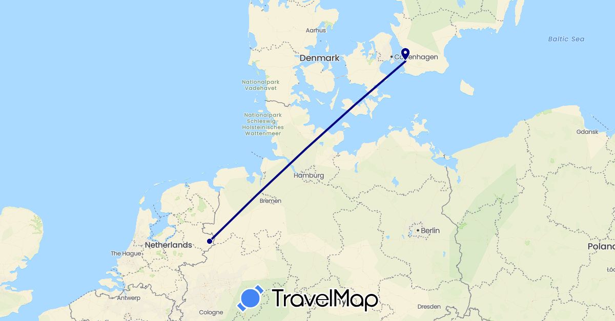 TravelMap itinerary: driving in Netherlands, Sweden (Europe)